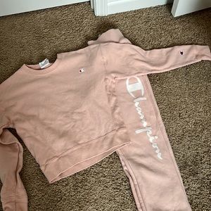 Champion, sweatpants set, Size X-Small, Pink, Activewear, Athlesure